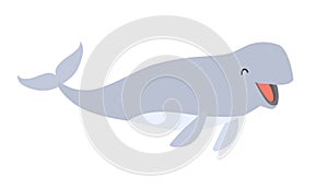 Finless porpoise icon vector illustration