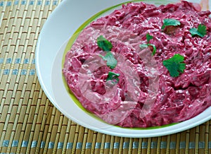 Finnish beet salad