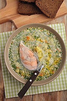 Finnish fish soup kalakeitto