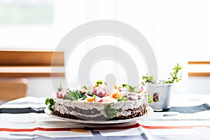 Finnish islander sandwich cake