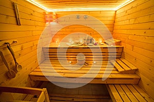 Finnish Sauna interior
