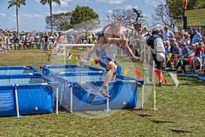 Finnish wife carrying competition.