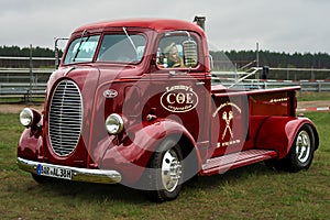The pickup truck Ford COE (cab over engine), 1938.