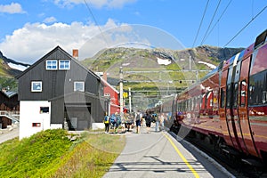 Railway station in Finse, Norway