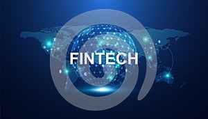 Fintech consists of financial technology, cryptocurrency, cloud business. Connect to the world