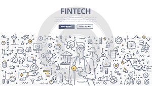 Fintech Doodle Concept