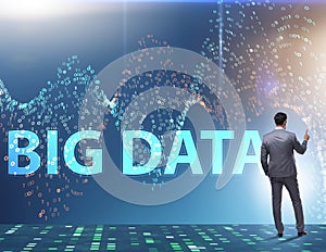 Fintech financial big data concept with analyst