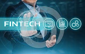 Fintech Financial Digital Technology Business Internet Concept