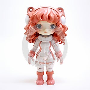 Fiona: Luminescent Pink Hair Vinyl Toy By Superplastic