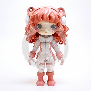Fiona: Luminescent Pink Hair Vinyl Toy By Superplastic photo