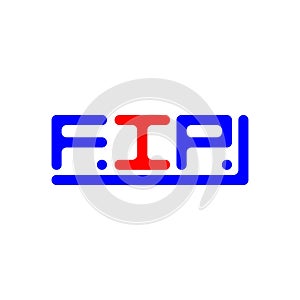 FIP letter logo creative design with vector graphic, FIP