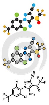 Fipronil insecticide molecule photo