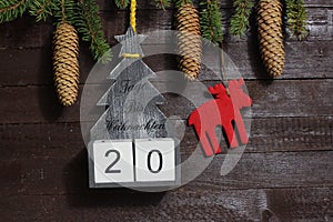 The countdown until christmas photo