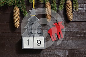 The countdown until christmas photo