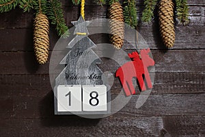 The countdown until christmas photo