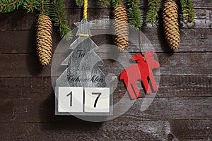 The countdown until christmas photo