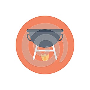 Fire  vector flat color icon