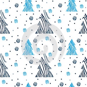 Fir-tree seamless pattern