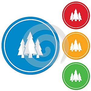 Fir Trees forest icon