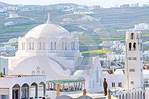 Fira Cathedral Church, Santorini, Greece