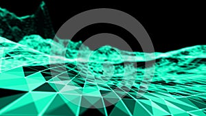 Fire abstact blue background . Explosion color 3D illustration