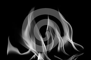 Fire Abstract, Black and White Tone