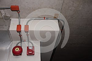 Fire alarm bell under the building