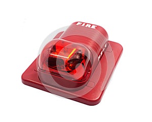 Fire alarm with built in strobe light to alert in case of fire