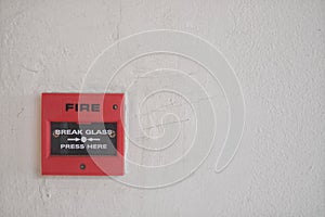 Fire alarm button box