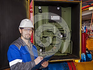 Fire Alarm controller, Fire notifier, Anti fire.System ready In the event of a fire. engineer checks the fire safety system