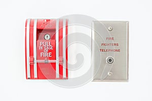 Fire alarm push botton