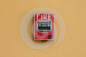 Fire alarm red box fire safety