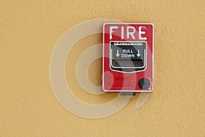 Fire alarm red box fire safety