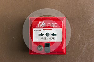 Fire alarm switch