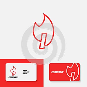 Fire Alphabet Logo I