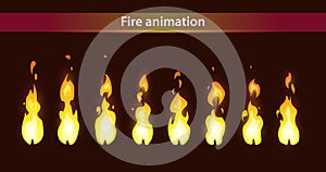 Fire animation sprites