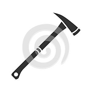 Fire axe glyph icon