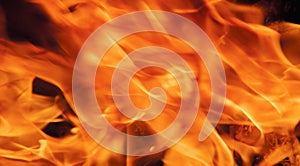 Fire background as a symbol of eternal torment