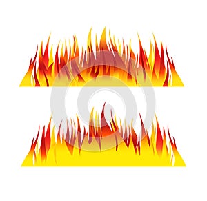 Fire background flames illustration 1