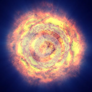 fire ball explosion in space