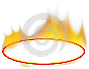 Fire Banner - ellipse