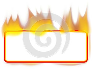 Fire Banner - rectangle