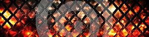 Fire Beautiful Diamond Plate Texture Background. Generative AI