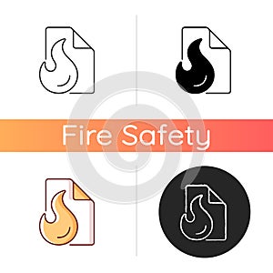 Fire blanket icon