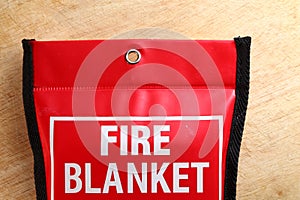 Fire blanket in pack scene.
