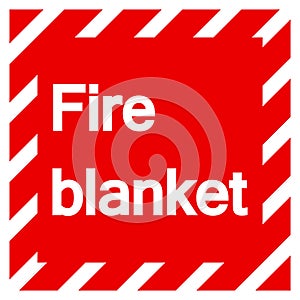 Fire Blanket Symbol Sign, Vector Illustration, Isolate On White Background Label. EPS10