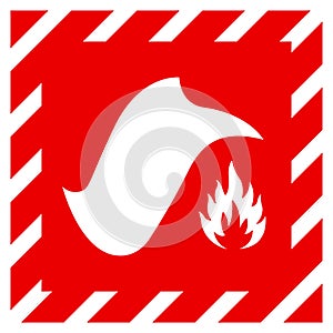 Fire Blanket Symbol Sign, Vector Illustration, Isolate On White Background Label. EPS10