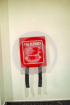 Fire blanket used for protection