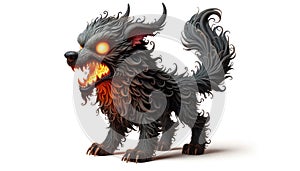 Fire-Breathing Mythical Hellhound