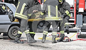 fire brigade in action